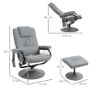 Freestanding Living Room Chair with High Density Cushion and Footrest (FREE SHIPPING) Image 9