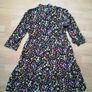 Floral print dress with a bow in front Image 2