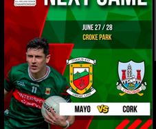 3 GAA tickets Cork V Mayo, Kerry V Tyrone 27th June