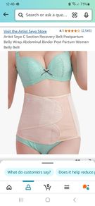 Belly band c section recovery belt