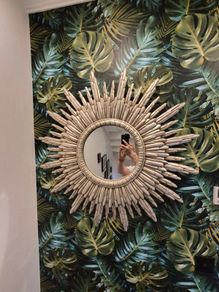 Sunburst wall mirror