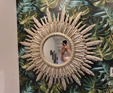 Sunburst wall mirror