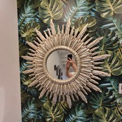 Sunburst wall mirror