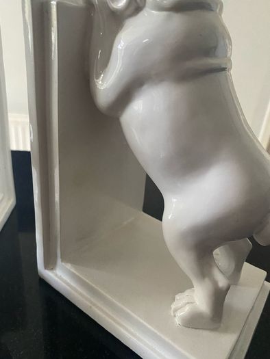 Pair of 9 inch tall English Bulldog bookends