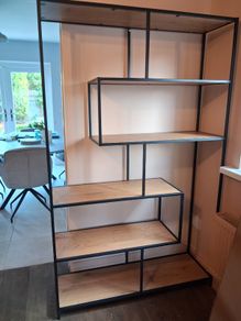 Shelving unit - metal and wood