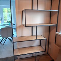Shelving unit - metal and wood