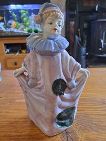 Vintage Pierrot clown ornament