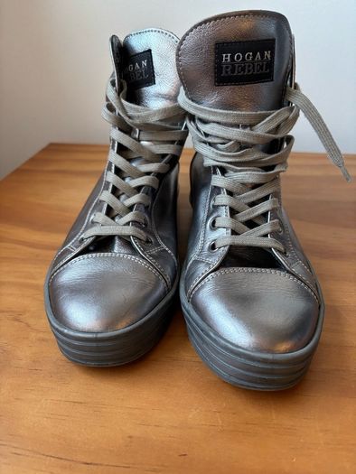 Hogan leather trainers size 3 uk