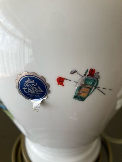 Royal Tara Golf Themed Lamp