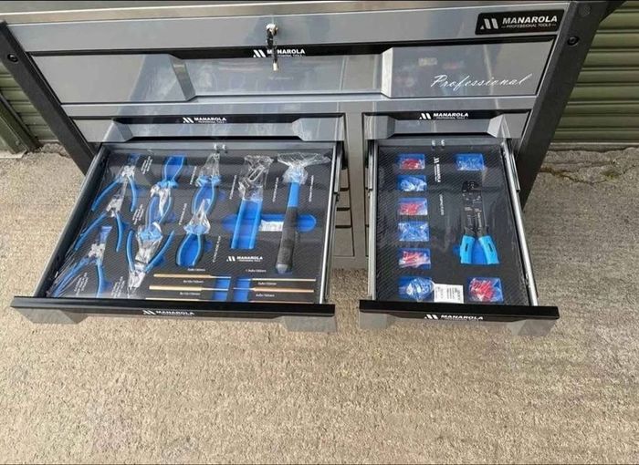 12 Drawer toolbox full of tools+free impact socket set