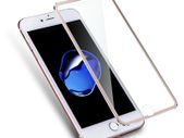 iPhone 6/6S Tempered Glass Screen Protector with Metallic Edge rose gold color