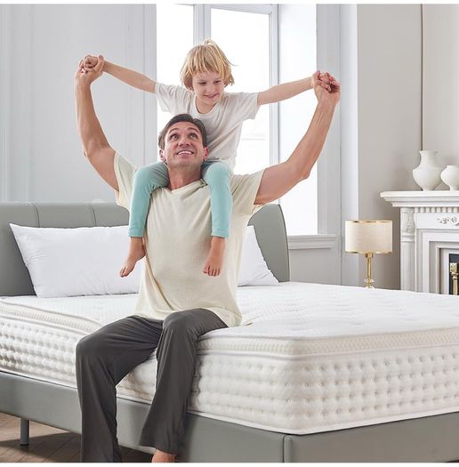 Single Mattress, 10.2 Inch, Hybrid Memory Foam and Individually Pocket Spring, Medium Firm