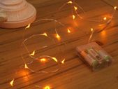 20 LED Battery Operated Micro Fairy Lights with Silver Wire Available in 6 Colours