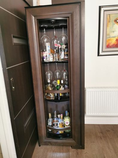 Swivel bar cabinet and 2 TV units