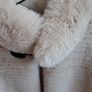 Pia Rossini taupe/cream faux fur poncho - new! Image 2