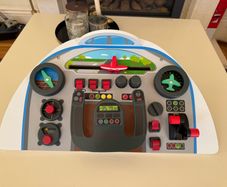 Plane cockpit wooden toy