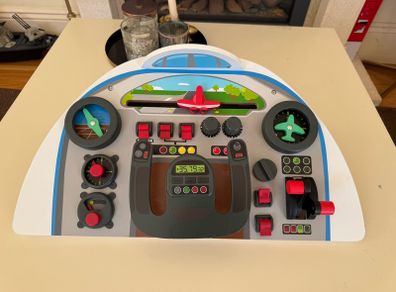 Plane cockpit wooden toy