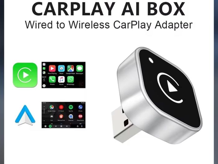 2 in 1 Wireless CarPlay Android Auto Adapter Apple Car play Dongle Mini Ai Box