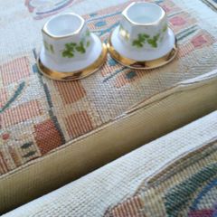 Two candle holders for sale.