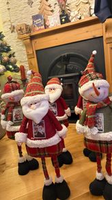 Christmas decorations Santa Clauses