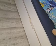 Childs trundle bed with storage