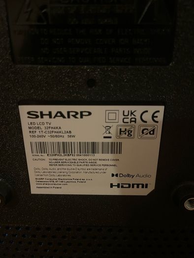 Sharp 32" Smart Tv