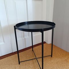 Black Metal Side Table