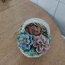 Ceramic Flower Basket Image 2