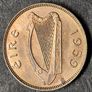 Ireland 1959 Fantastic Farthing coin with Luster Image 3