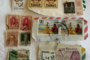 Vintage stamps from Ecuador, Argentina, Peru, Brazil and Guadeloupe 1955 onwards