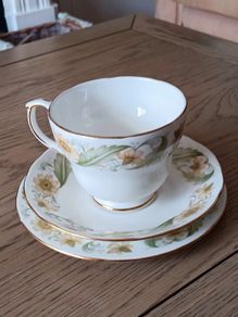 Vintage China Breakfast Tea Trio Set