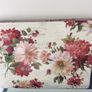 Vintage Shabby Chic Carte Postale Pieces - Table Mats, Rectangular Cake Plate, 2 Tier Cake Plate, Garden Bucket ( small) , Hard Back Notebook. Image 3