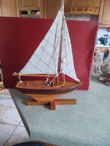 Wooden hand made boat
