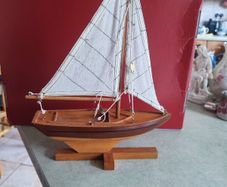 Wooden hand made boat