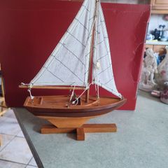 Wooden hand made boat