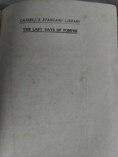 The Last Days of Pompeii Author: Lord Lytton Edward Bulwer-Lytton