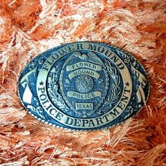 Flower Mound Texas Police Department Brass Belt Buckle
