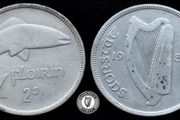 [#2412] - Ireland 1934 | Irish 2s | Irish Florin | Salmon | KM.7