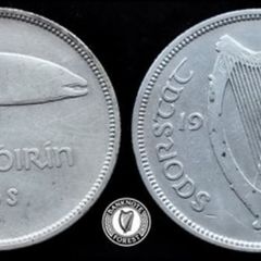 [#2412] - Ireland 1934 | Irish 2s | Irish Florin | Salmon | KM.7