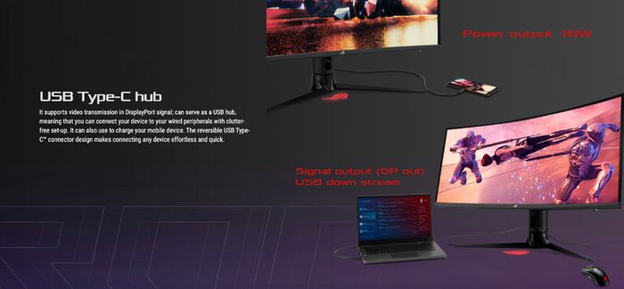 ASUS Curved Gaming Monitor Ultra Wide QHD VA LED 180Hz FreeSync Premium Pro for Immersive Gameplay