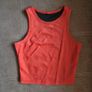 Red snake print leather two piece set, size 10 Image 8