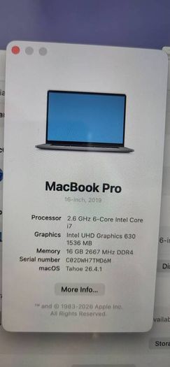Macbook Pro 16 inch