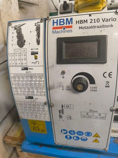 HBM210 Vario lathe.