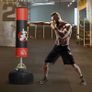 70'' Freestanding Boxing Punch Bag Stand with Weighted Base, Absorption Springs for Home Gym Professional Work Out Image 3