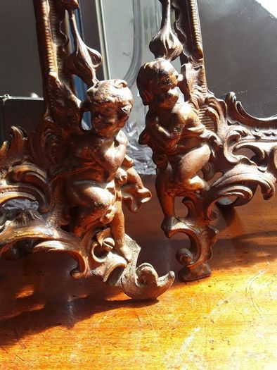 a rare pair of Antique picture holders