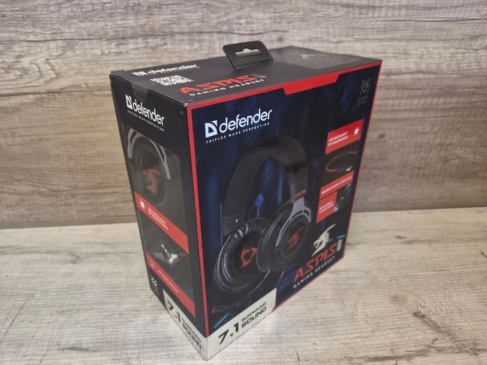 Defender Aspis Pro 7.1 Gaming Headset with Microphone, USB, RGB, 50mm Driver