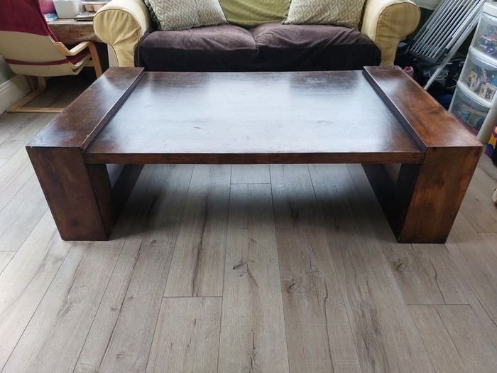 Solid Sheesham Wood Large Coffee Table (EZ Living)