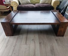 Solid Sheesham Wood Large Coffee Table (EZ Living)