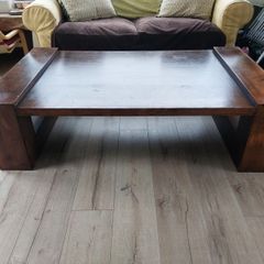 Solid Sheesham Wood Large Coffee Table (EZ Living)