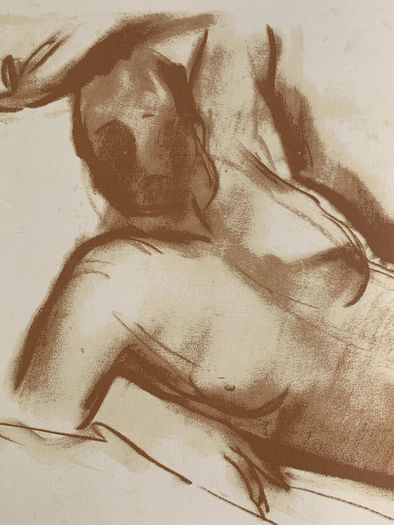 Vintage Marino Marini Riposo (Rest) lithograph